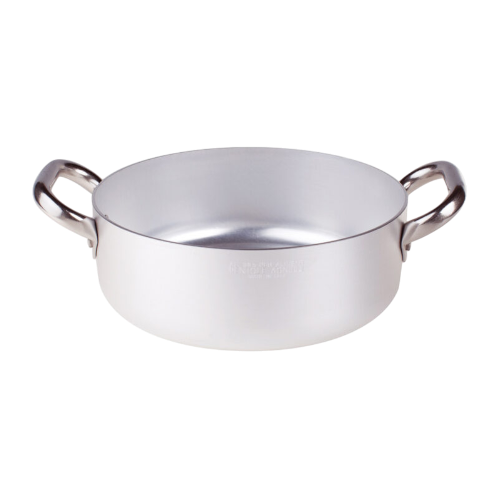 Casseruola bassa in alluminio 3mm – 2 maniglie