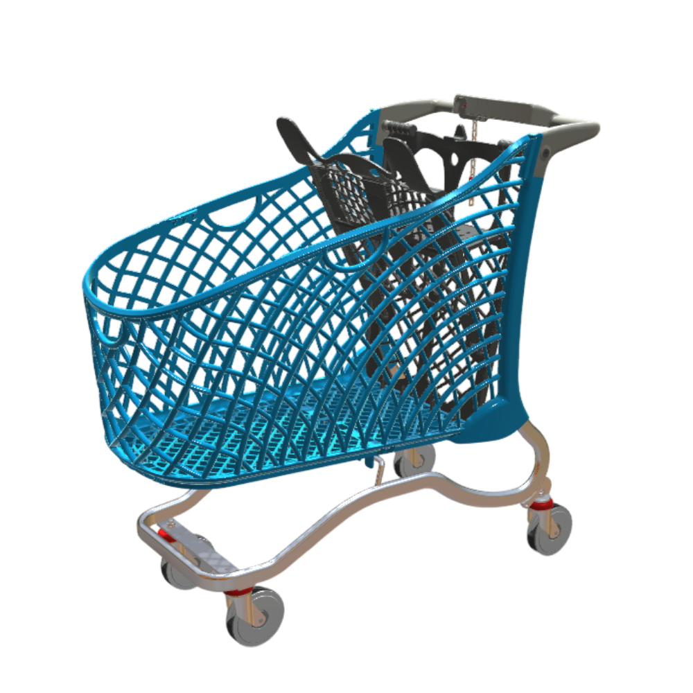 CARRELLO SPESA HYBRID SUPER 180 L