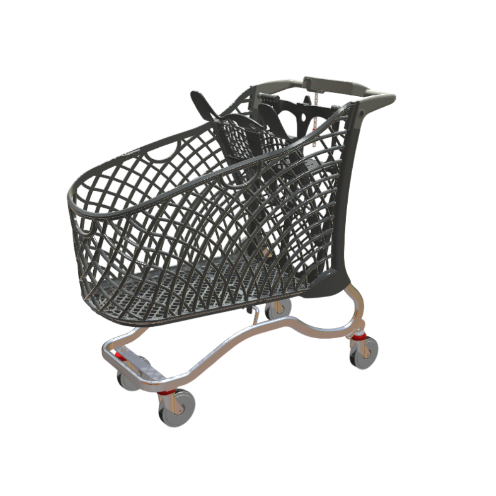 CARRELLO SPESA HYBRID SUPER 180 L
