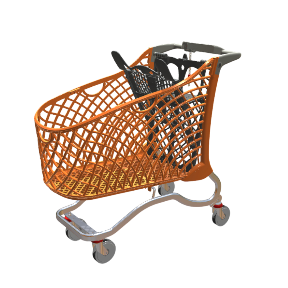 CARRELLO SPESA HYBRID SUPER 180 L