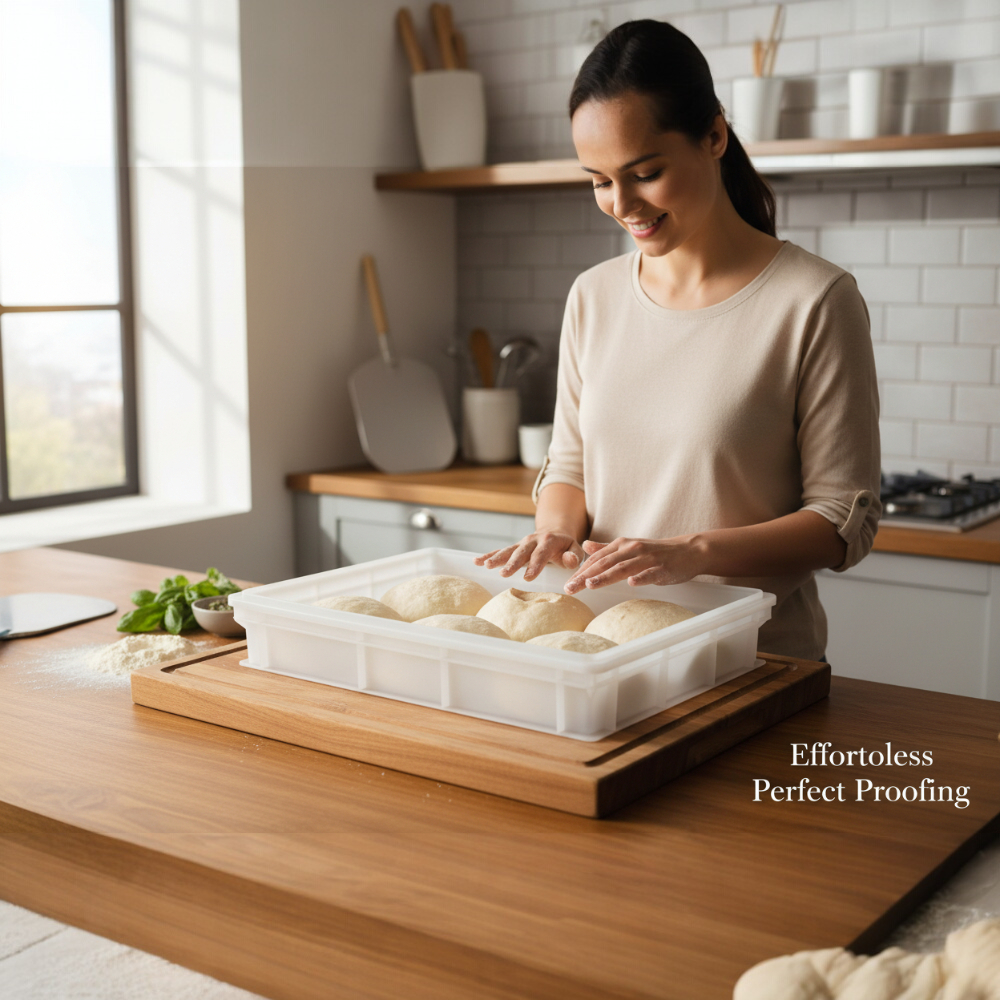 Cassetta per Lievitazione Pizza E Pane + Coperchio 60x40x10H