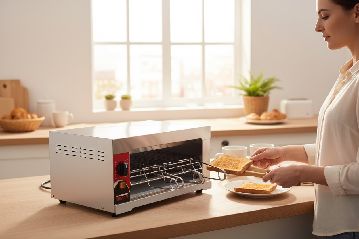 SIRMAN | Tostiera 6Q professionale resistenze al quarzo con deviatore 2400 watt | interamente in acciaio inox | deviatore per esclusione resistenza inferiore