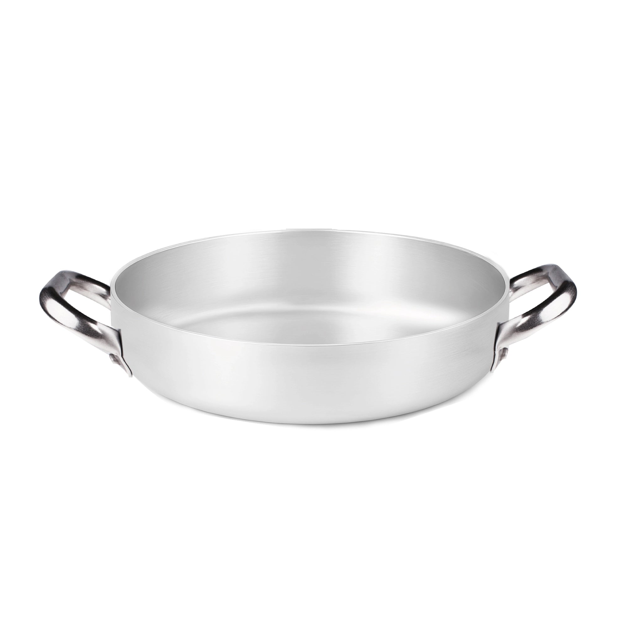 Pentole Agnelli - Tegame in alluminio 3mm – 2 maniglie, 24 cm