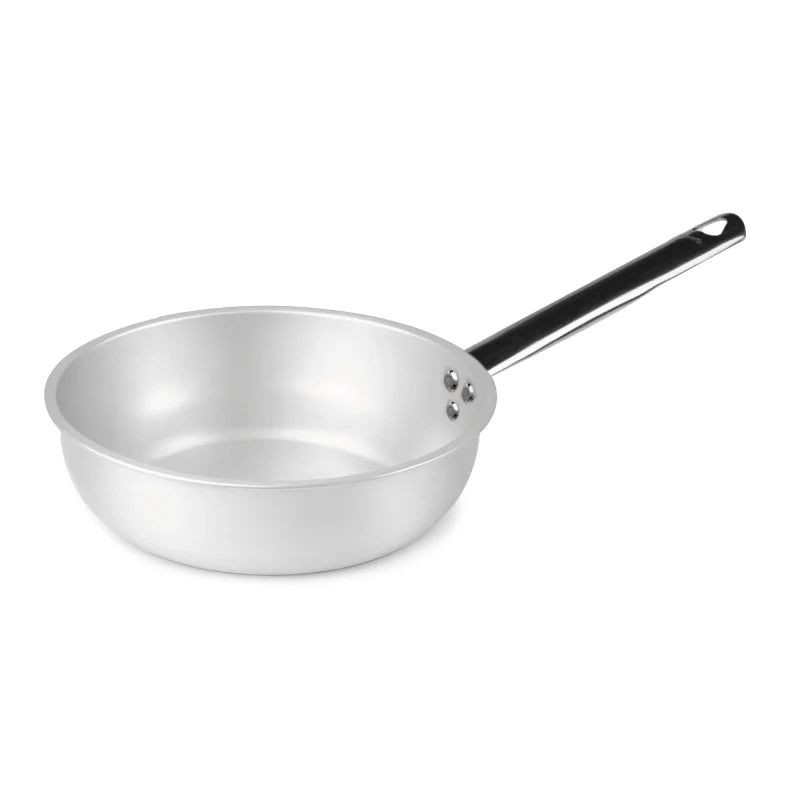 Pentole Agnelli - Padella a mantecare in alluminio 3mm – 1 manico cm. 28