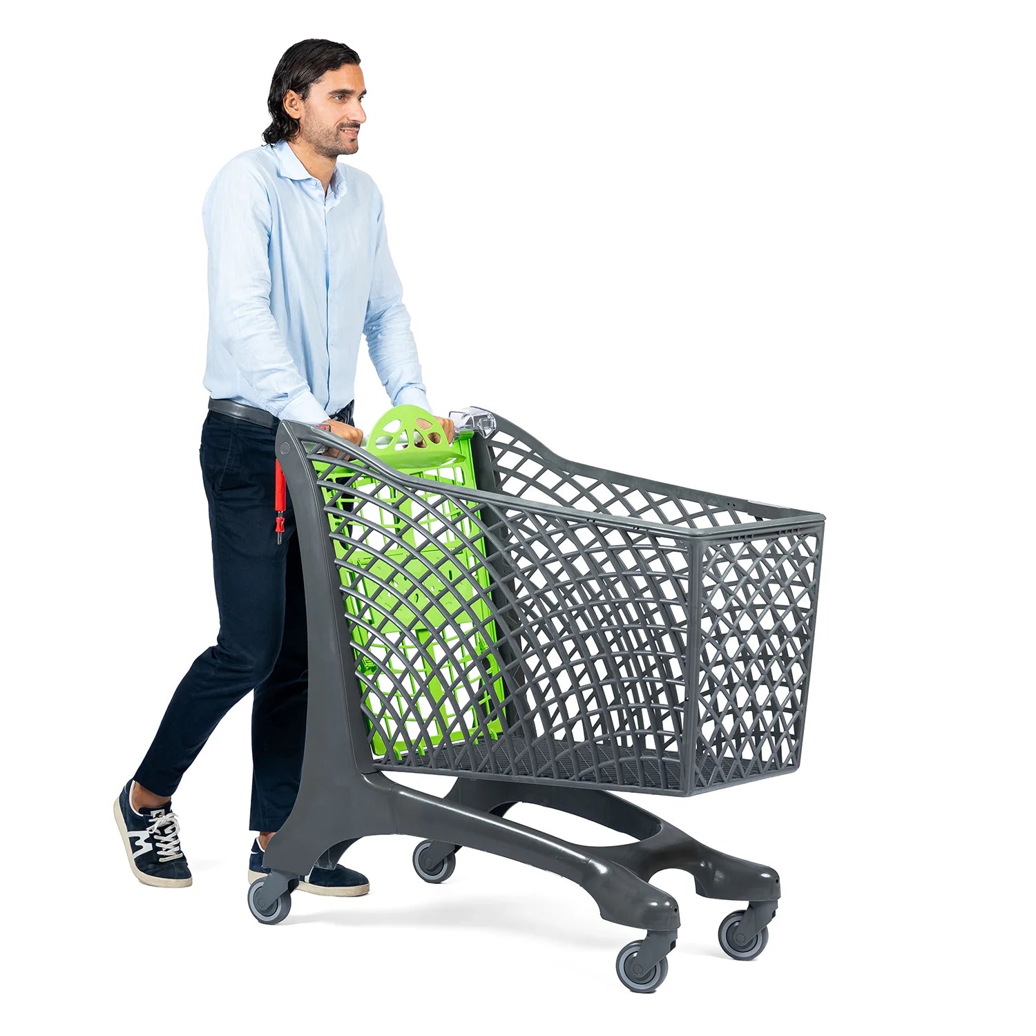 Plastimark - Duka Leggero, se rapportato alle prestazioni, DUKA è capiente, ergonomico, resistente, coloratissimo ed ecologico. La linea elegante e la grande capacità fanno di questo maxi carrello per la spesa la soluzione ideale per gli ipermercati. Basc