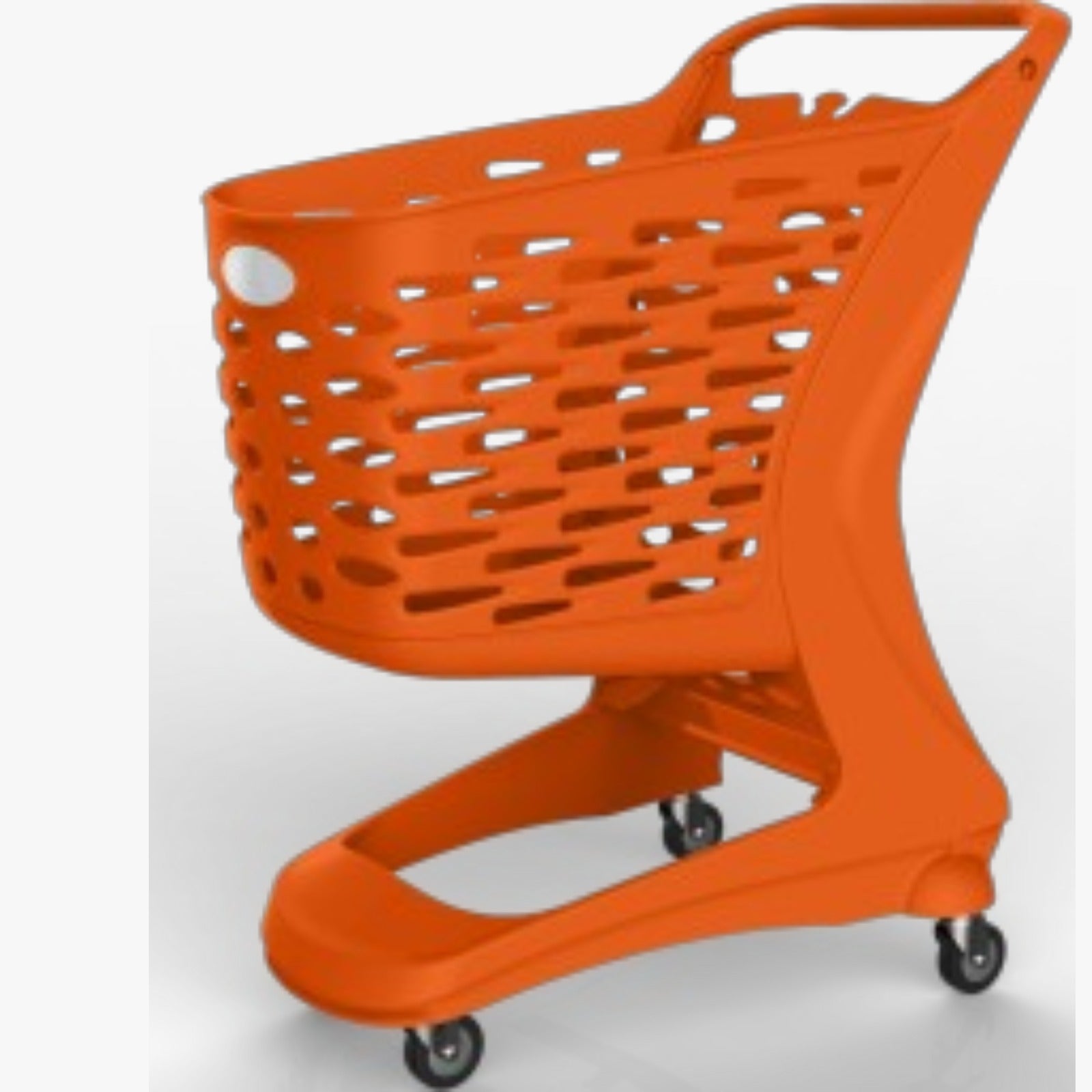 Rabtrolley - 80 L Mini – Eko Color – IT Carrello spesa MINI realizzato completamente in plastica neutra riciclata post industriale, con una capacità di 80 litri. MINI 80L è caratterizzato da un innovativo design italiano. È stato progettato come alternati