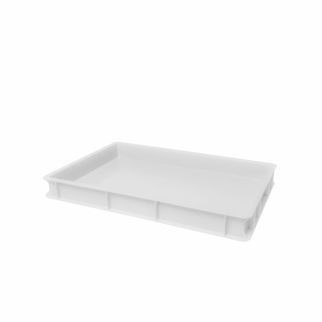 Genusdei - VASCHETTA PER IMPASTI CON FONDO E PARETI CHIUSE 600X400 H 70 mm. Bianco Conforme alle normative europee vigenti