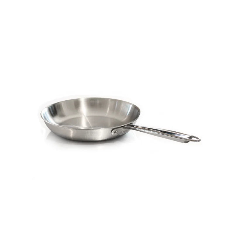 Pentole Agnelli - Padella in Aluinox 3ply Satinato con 1 Manico in Acciaio inox