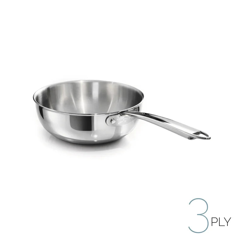 Pentole Agnelli - Padella a mantecare in Aluinox – 1 manico 1907 cm 24
