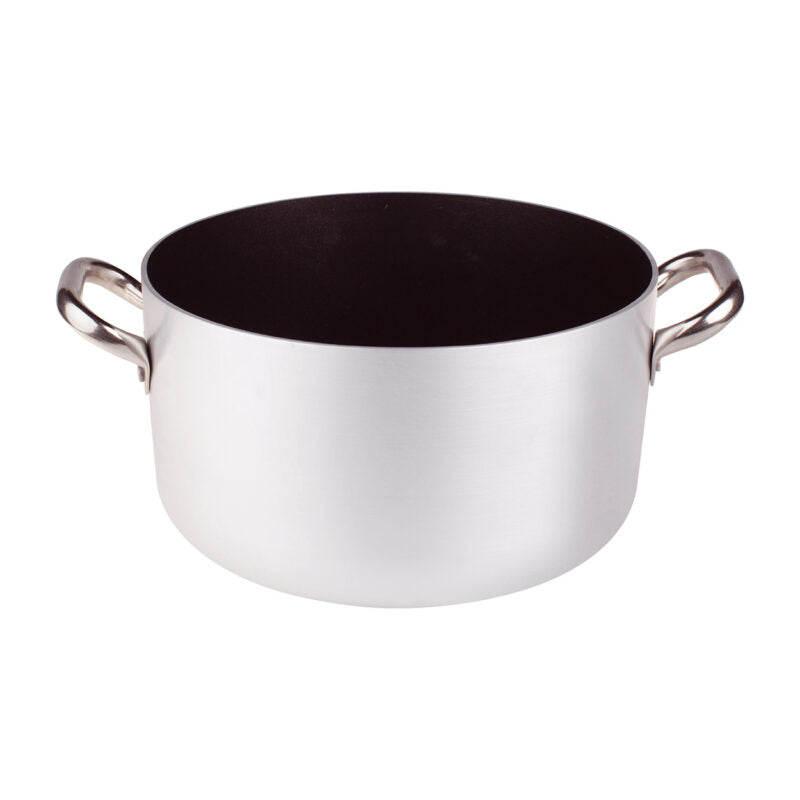 Pentole Agnelli - Casseruola antiaderente alta in alluminio 3mm – 2 maniglie