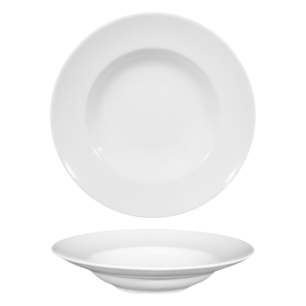 Saturnia - NAPOLI Pasta Bowl Liscio 26,5 cm. BIANCO conf. Pz. 6