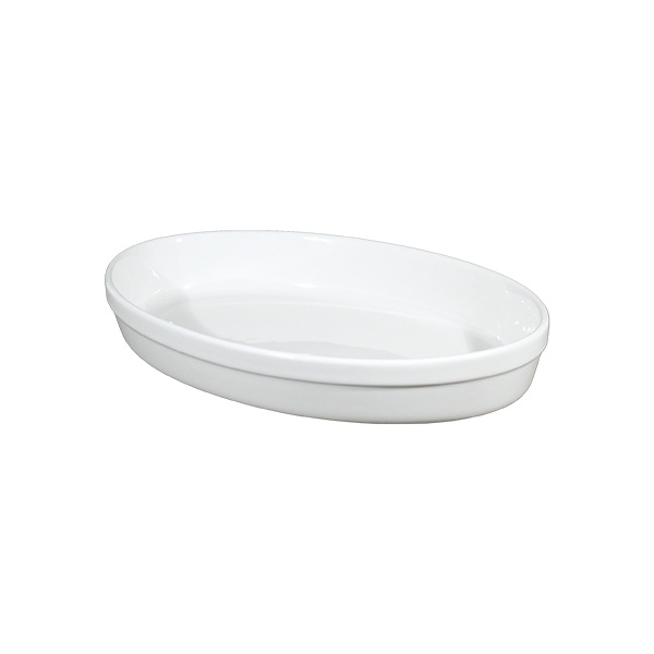 Saturnia - FORNO Pirofila ovale liscia 32 cm.bianco