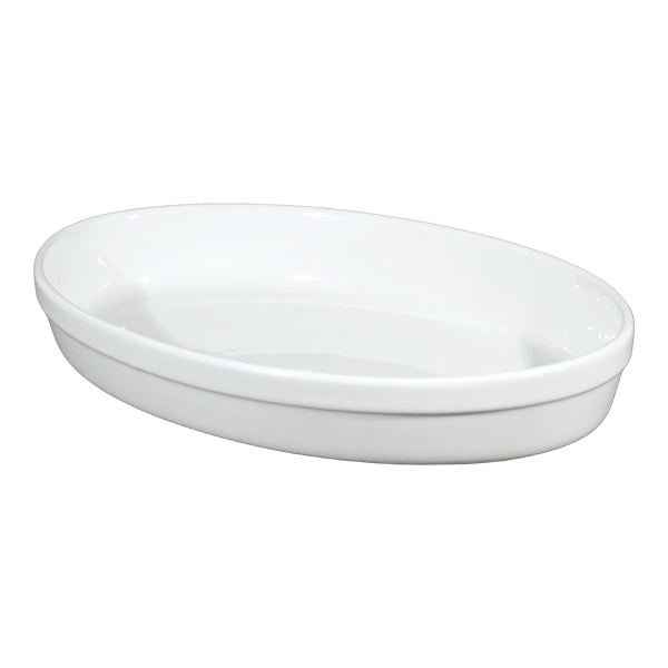 Saturnia - FORNO Pirofila ovale liscia 42 cm.bianco