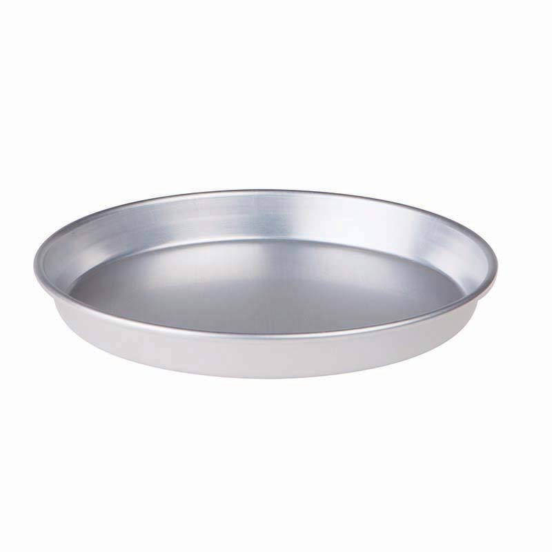 Pentole Agnelli Linea Pasticceria e Pizza Tortiera Conica in Alluminio con Orlo (H 3 cm), Argento, 30 cm